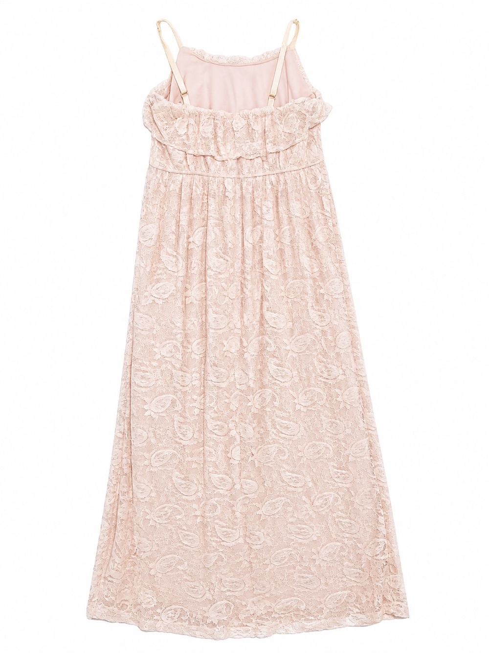 Torrid Blush Pink Lace Ruffle Maxi Dress -Romantic Boho- 2X - Picture 2 of 6